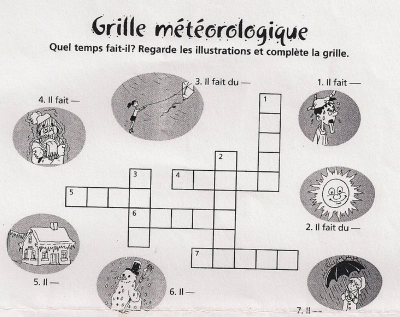 Weather crossword